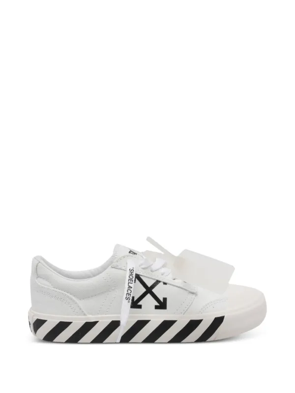 Off-White Vulcanized logo-print Sneakers | White | FARFETCH