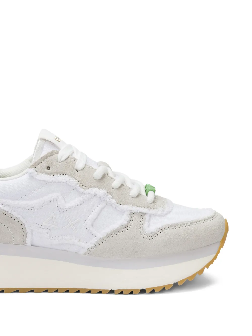 Sun68 Big Stargirl embroidered-logo sneakers Wit