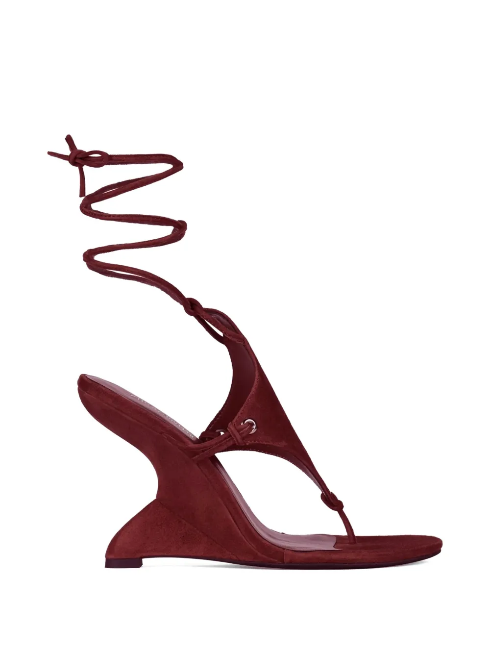 Jeffrey Campbell Pachouli suede sandals Rood