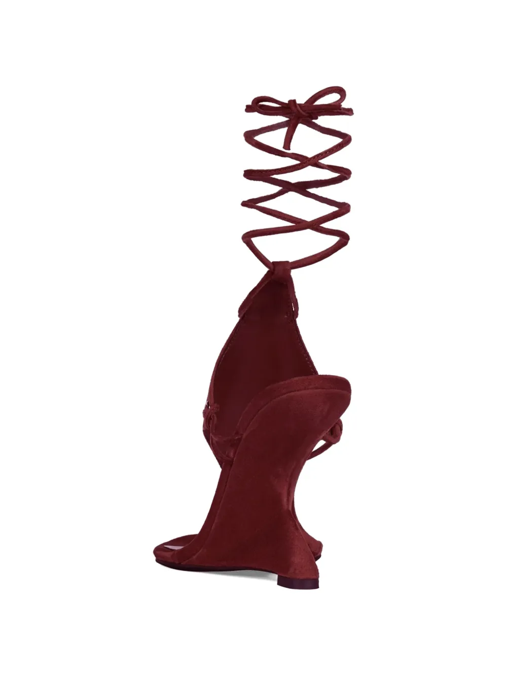 Jeffrey Campbell Pachouli suede sandals Rood