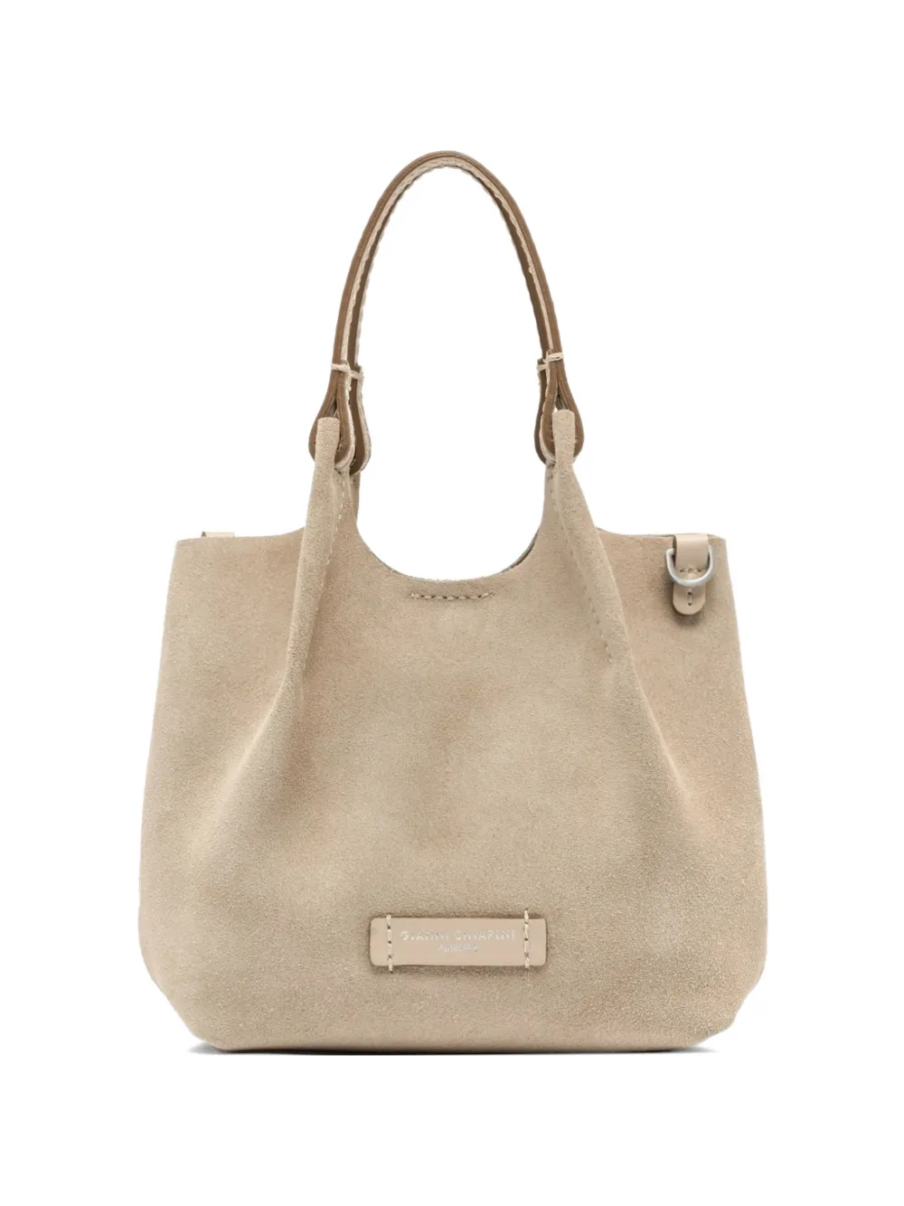 GIANNI CHIARINI Dua leather shoulder bag - Toni neutri