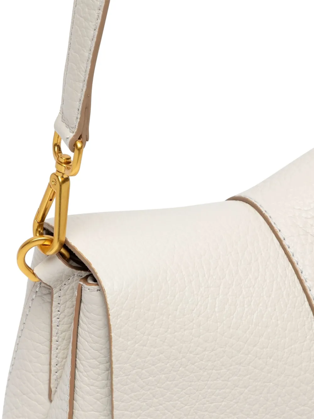 GIANNI CHIARINI Helena leren schoudertas Wit