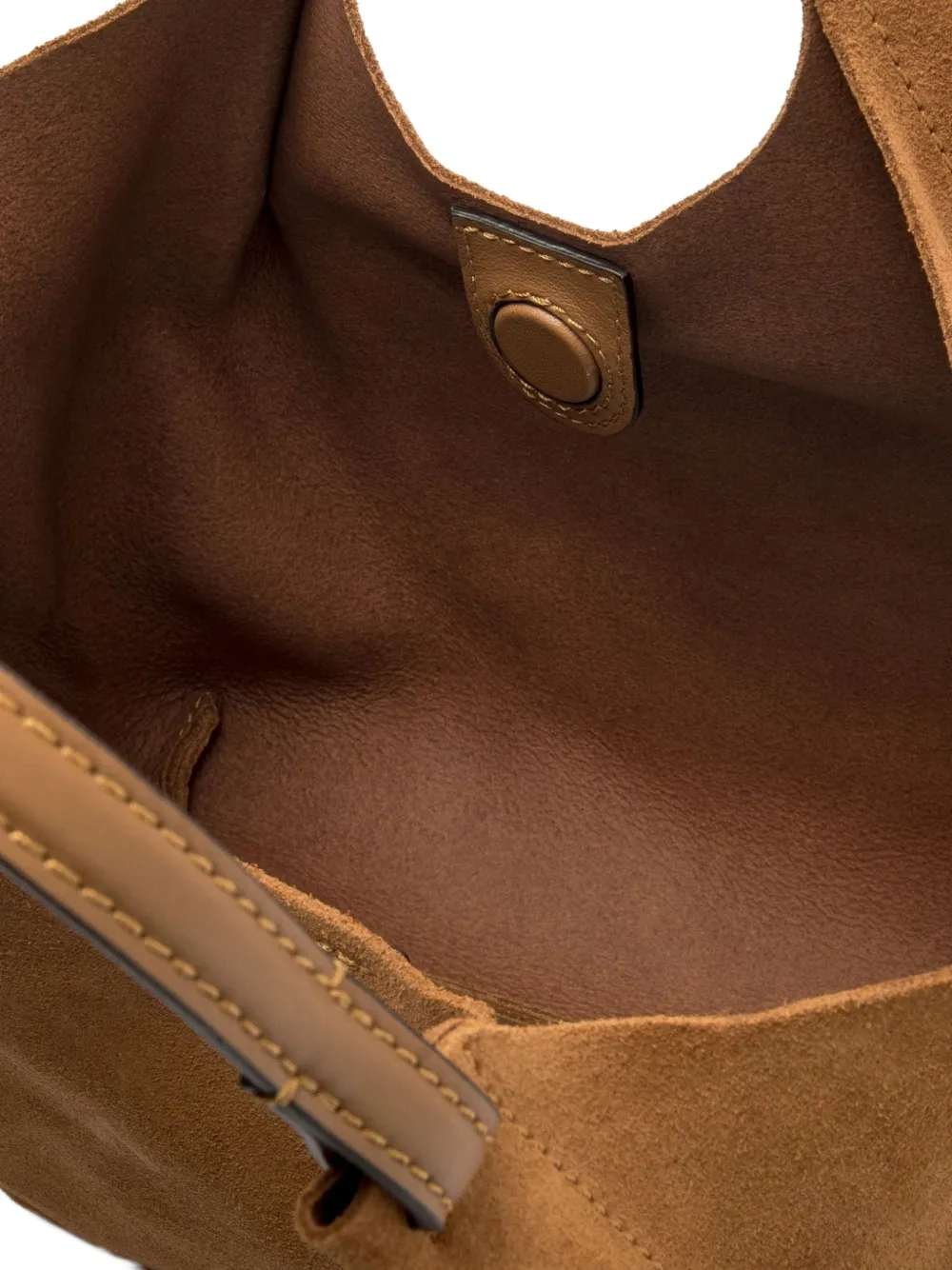 GIANNI CHIARINI Dua suède leren schoudertas Beige