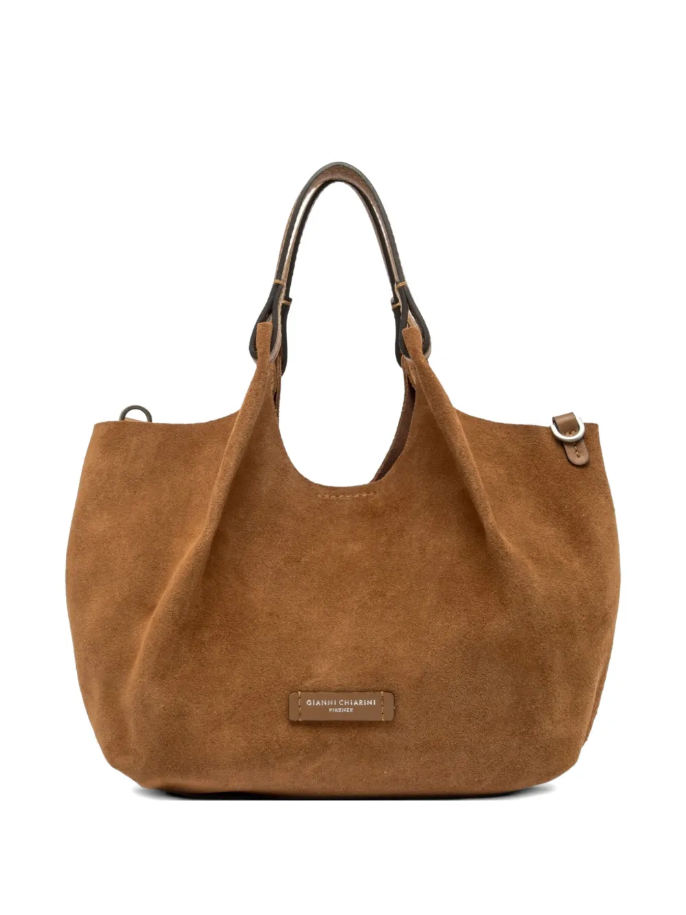 GIANNI CHIARINI Dua leather shoulder bag - Toni neutri