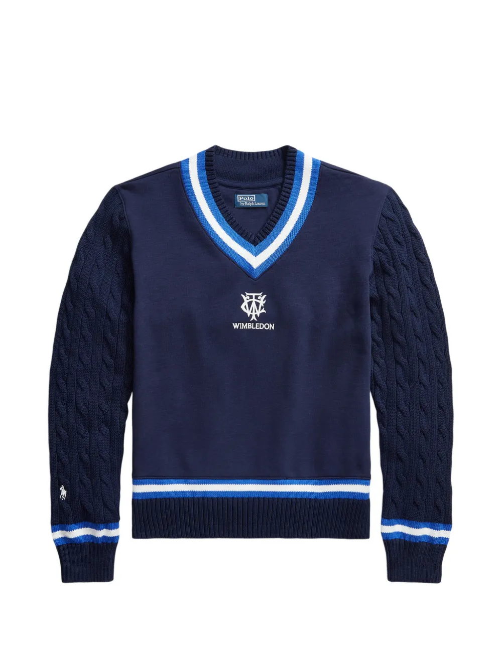 Polo Ralph Lauren Wimbledon cable-knit sweater - Blu