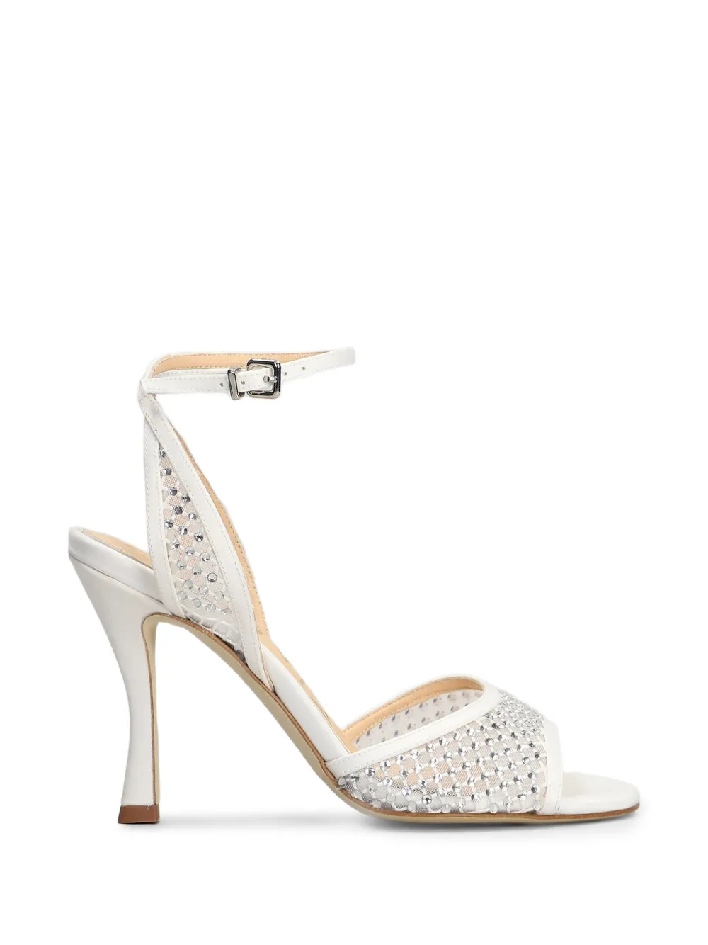 Chantal crystal-embellished mesh-panel sandals
