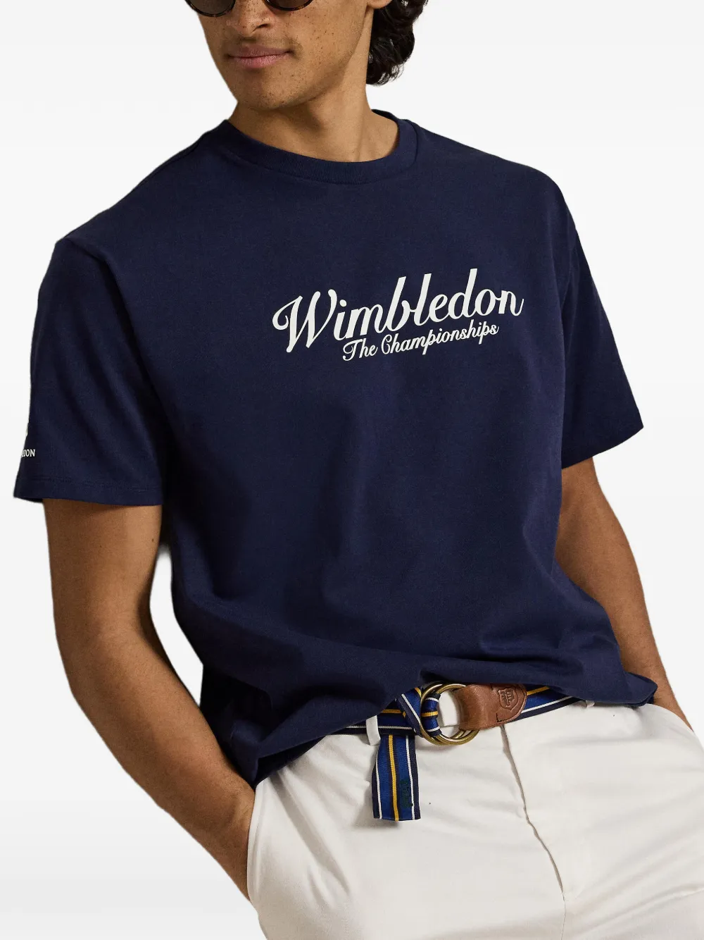 Polo Ralph Lauren x Wimbledon T-shirt met korte mouwen Blauw
