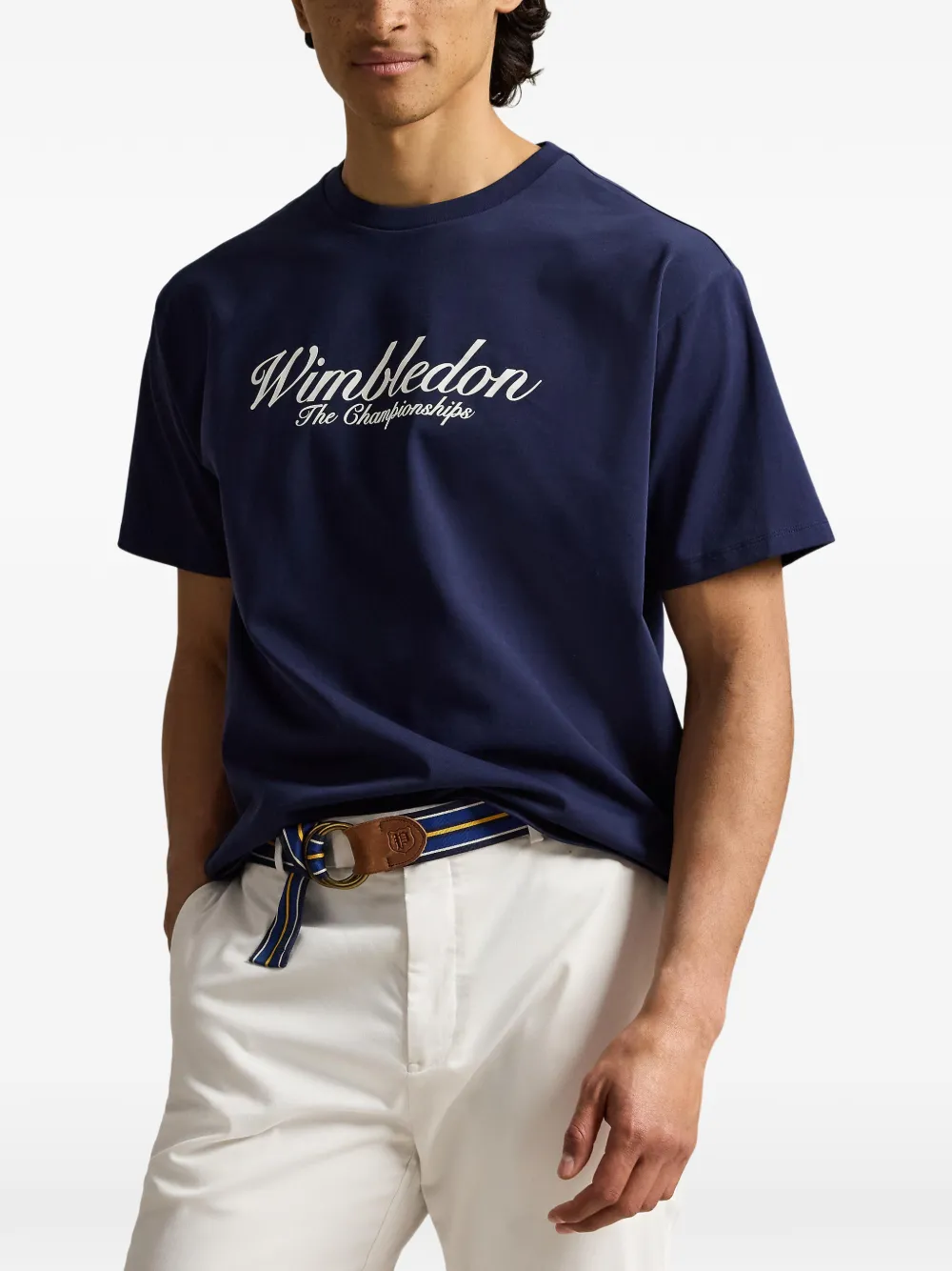 Polo Ralph Lauren x Wimbledon T-shirt met korte mouwen Blauw