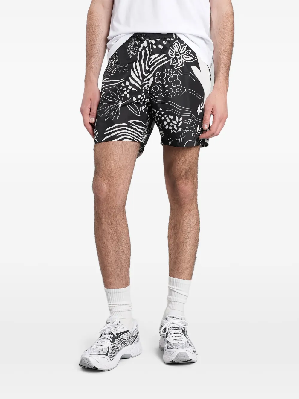 ASPESI abstract-print swim shorts - Nero