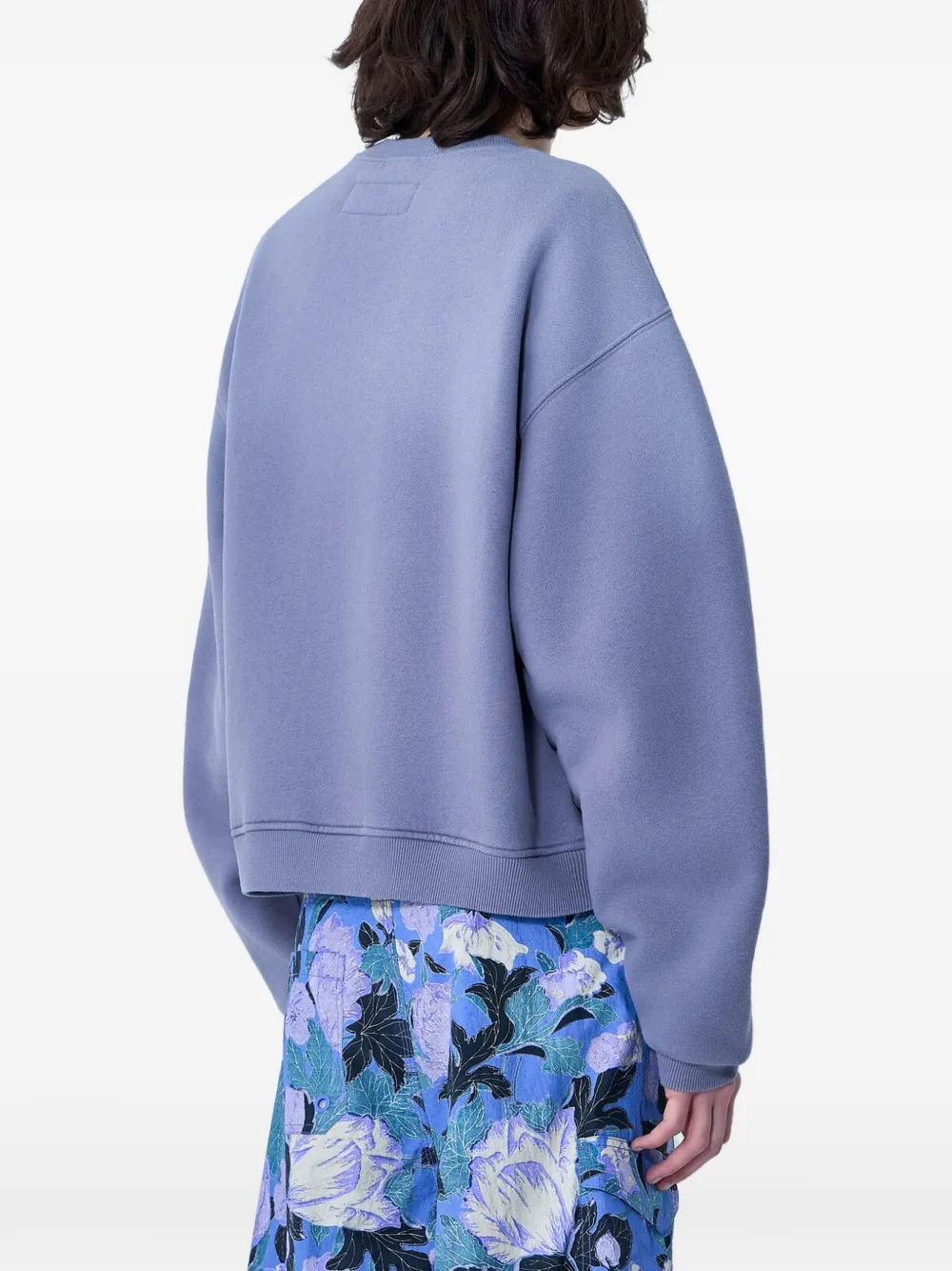 ERL Sweater met geborduurd logo Paars