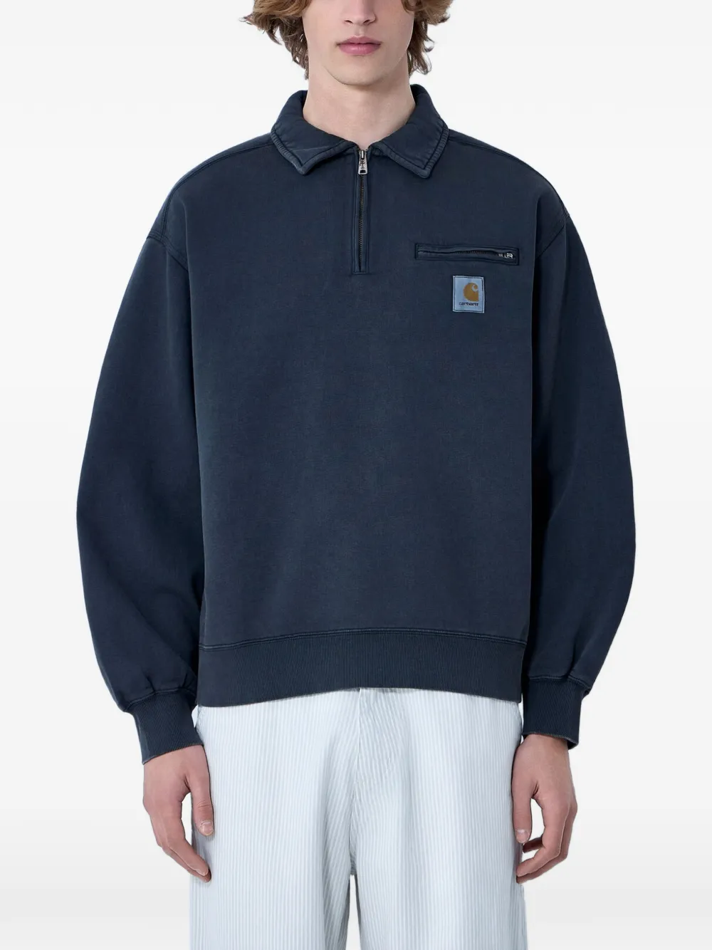 Carhartt WIP quarter-zip sweatshirt - Blu