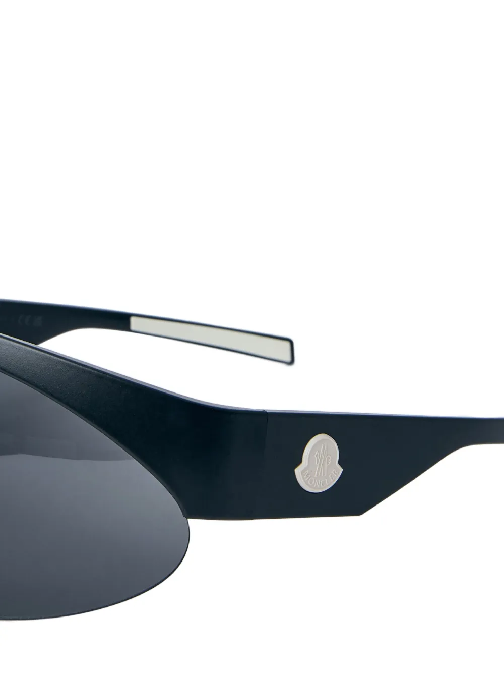 Moncler Eyewear Visor zonnebril Zwart