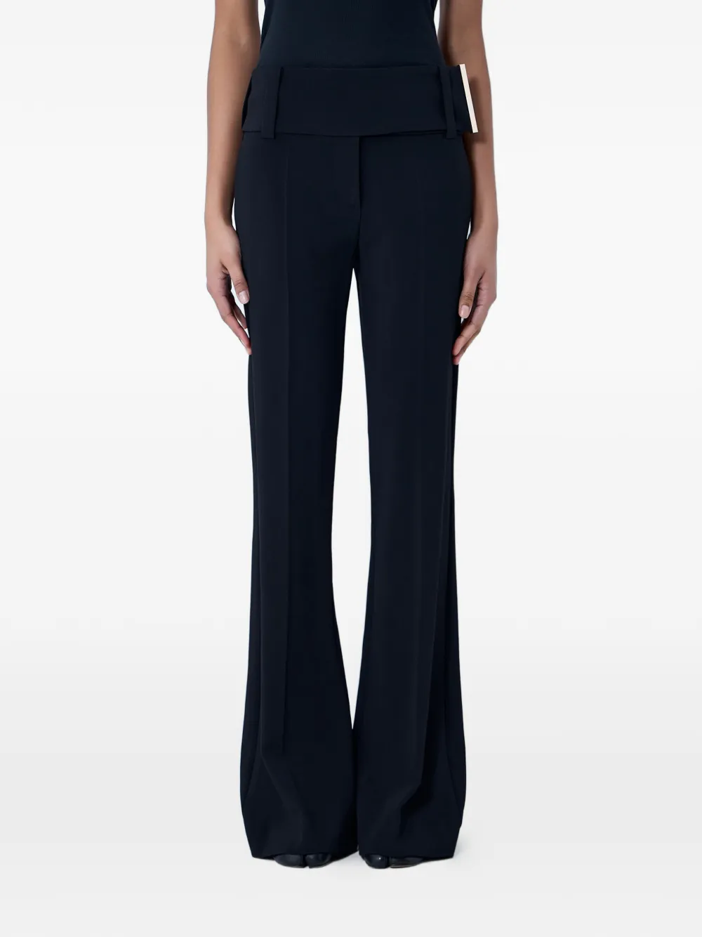 Sportmax high-waisted flared trousers - Nero