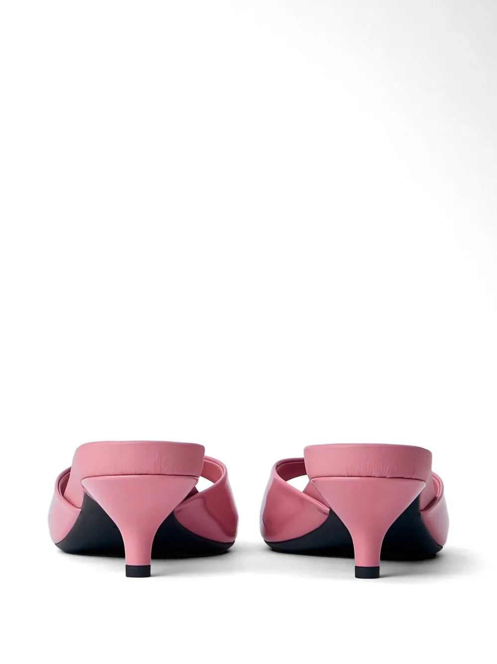 Prada Leren sandalen met open neus Roze