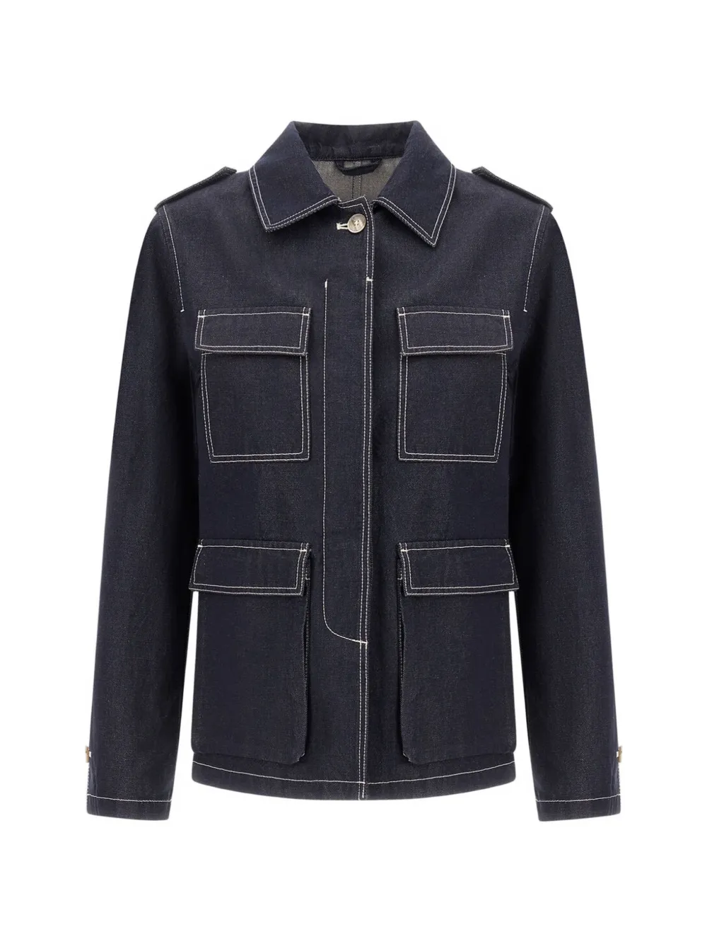 Herno flap-pockets field jacket - Blu