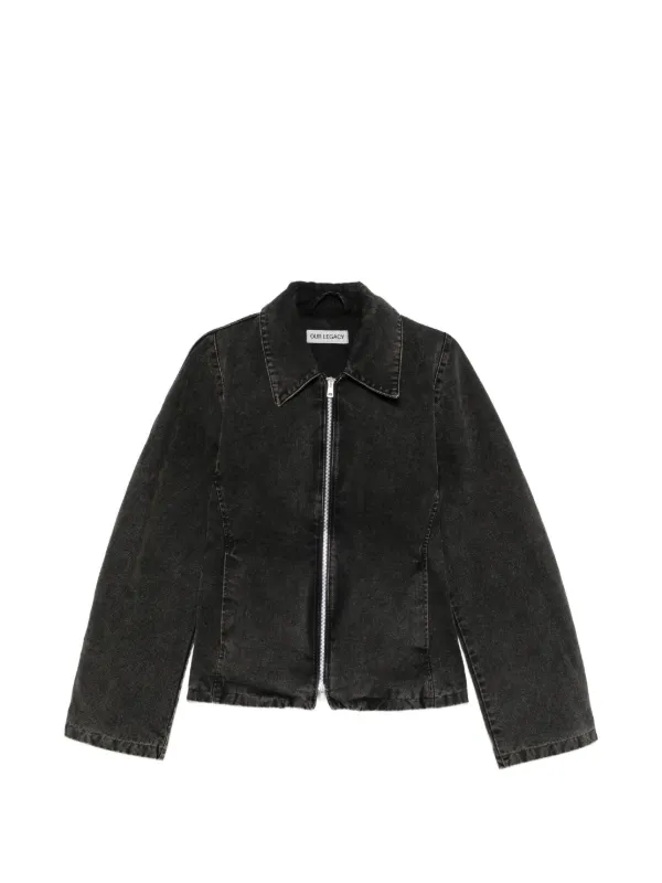 OUR LEGACY Cinched Denim Jacket in Black