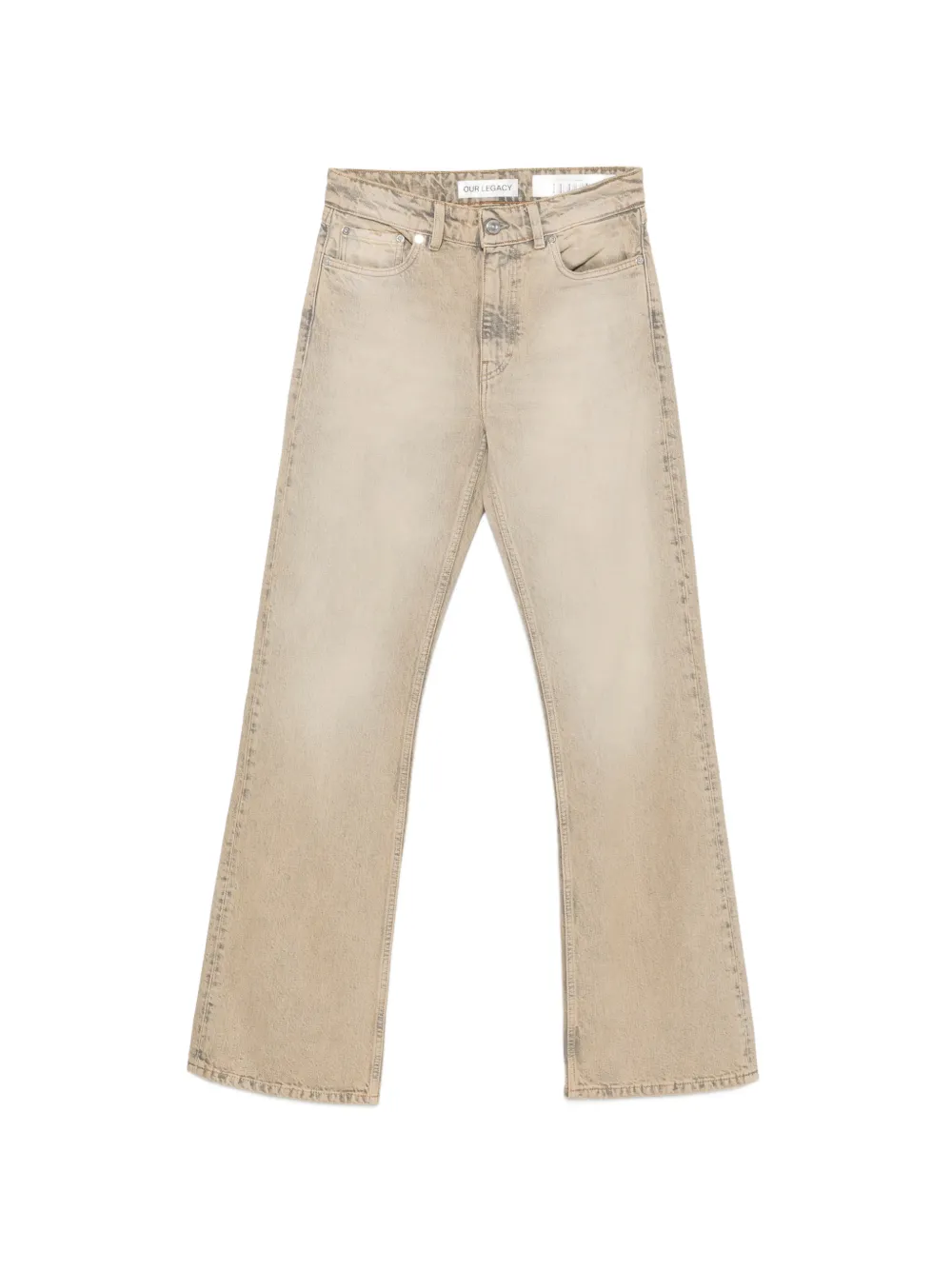 OUR LEGACY boot-cut straight-leg jeans - Toni neutri