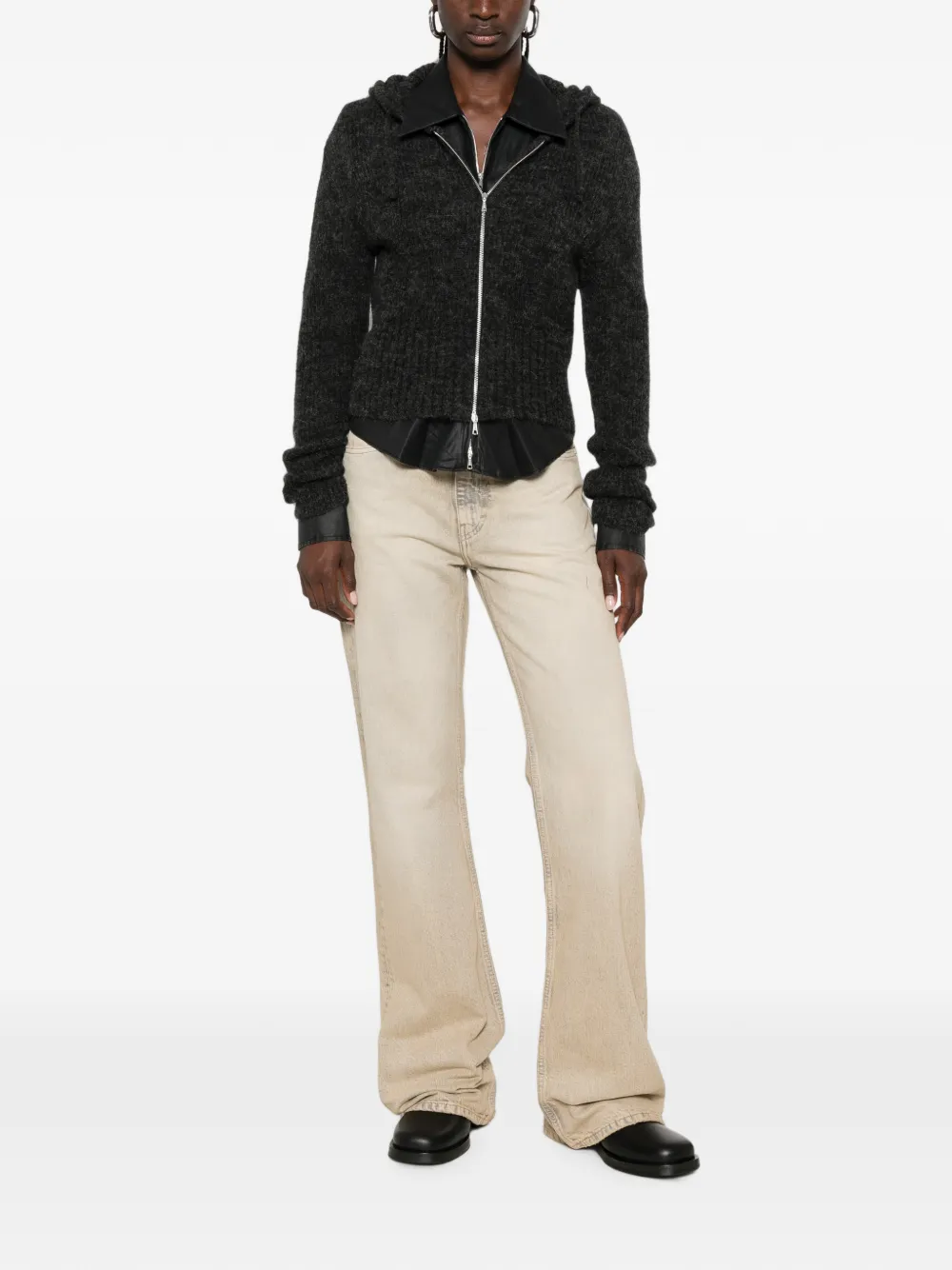 OUR LEGACY Compact vest met capuchon Beige