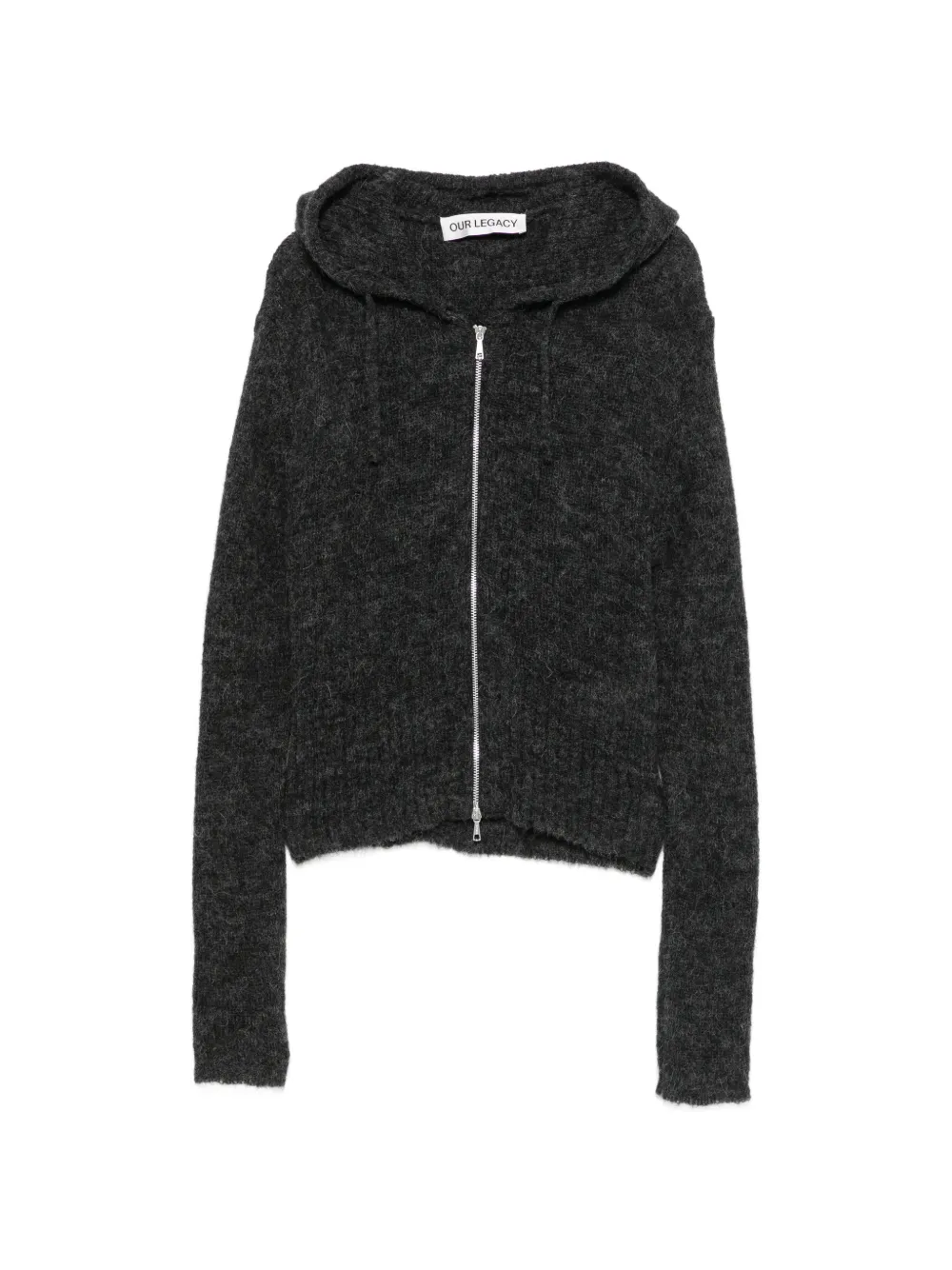 OUR LEGACY Compact Hood zip-up cardigan - Nude