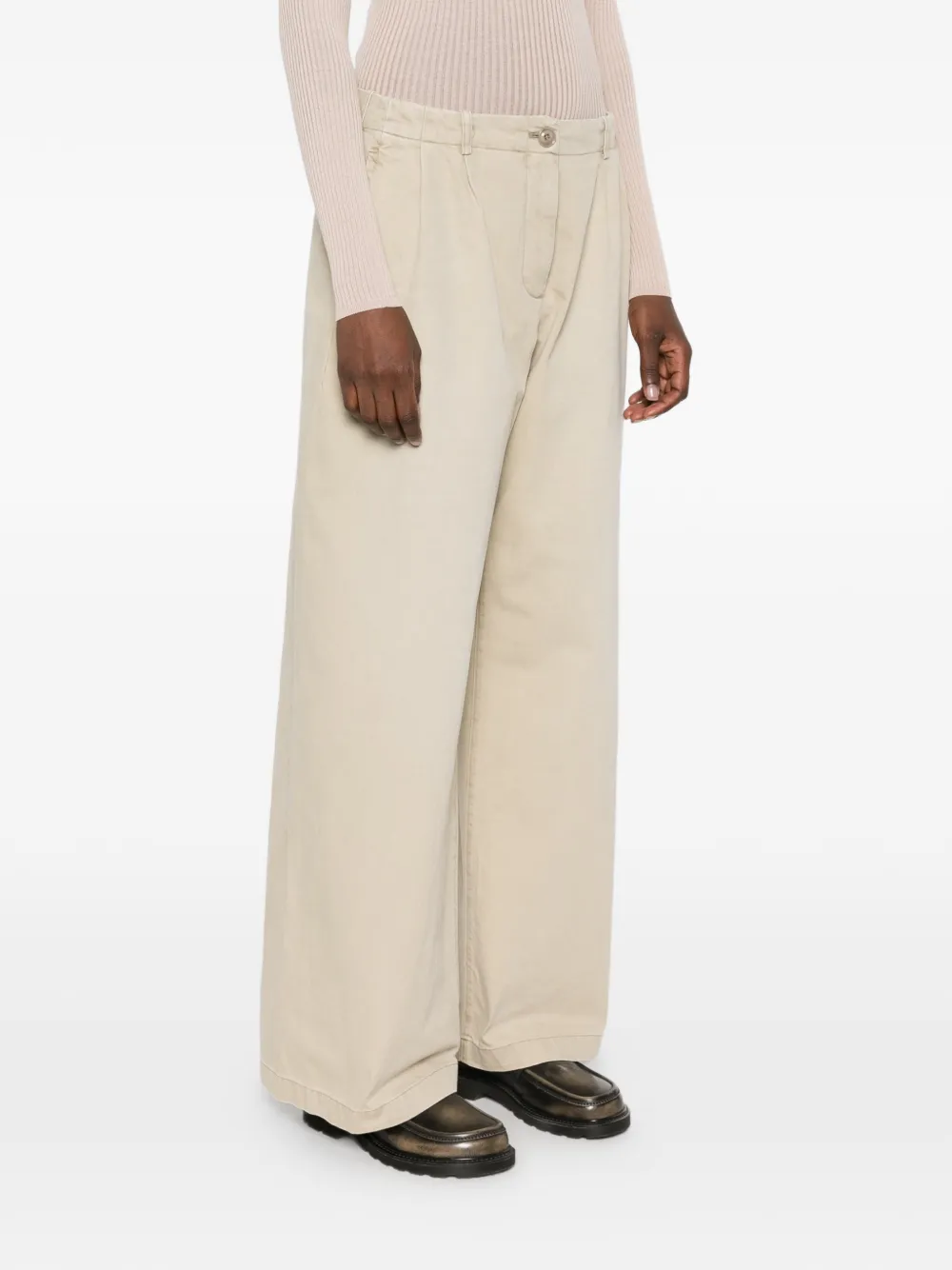 OUR LEGACY Arch broek met wijde pijpen Beige