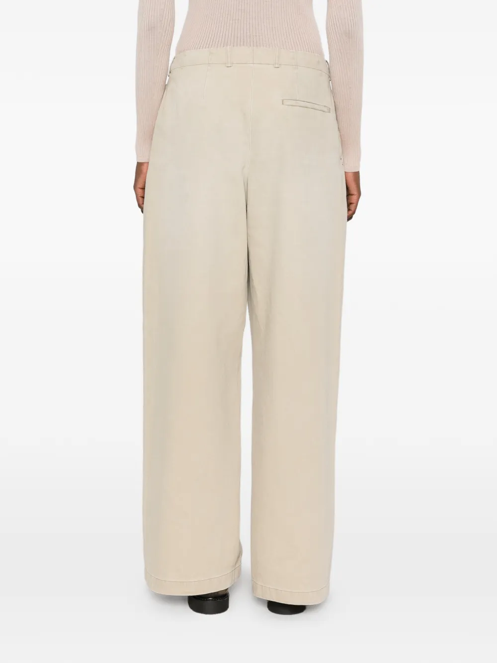OUR LEGACY Arch broek met wijde pijpen Beige