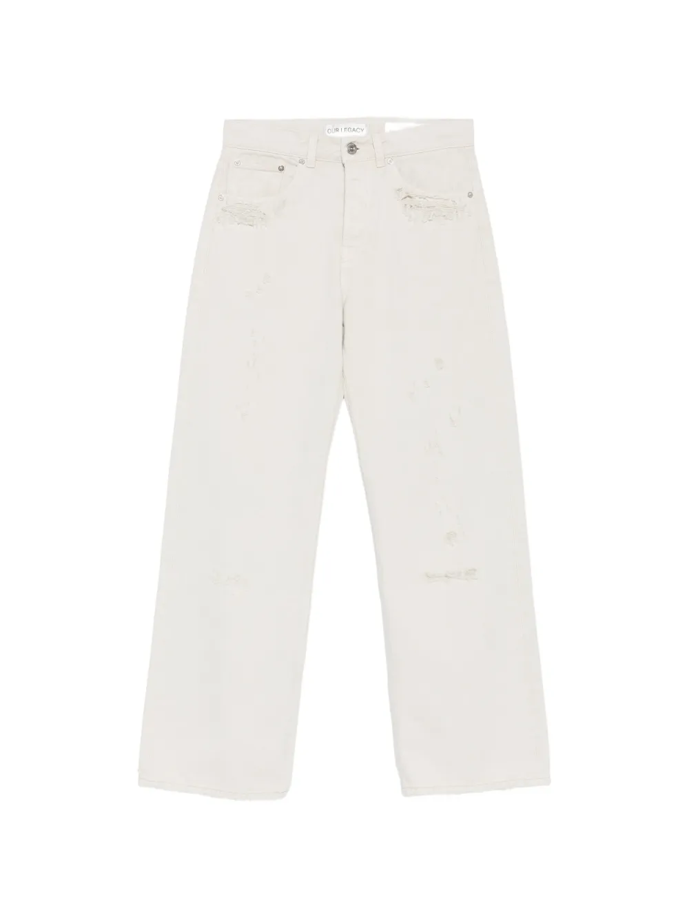 OUR LEGACY full cut straight-leg jeans - Toni neutri