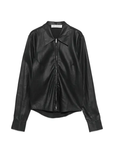 OUR LEGACY camisa slim con cierre