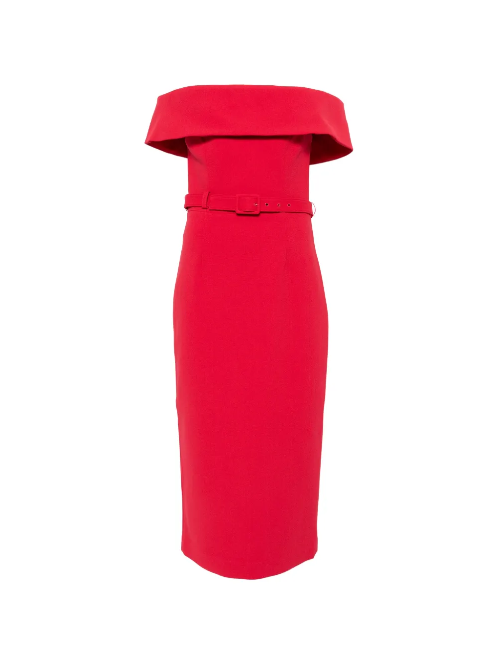 Rebecca Vallance Precious off-shoulder midi dress - Rosso