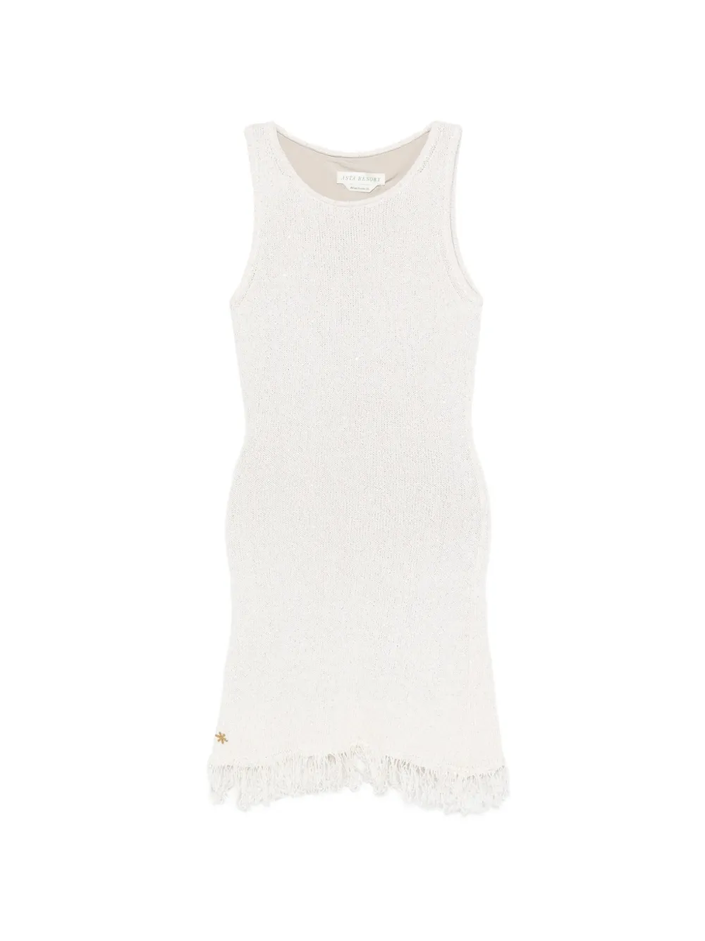 Asta Resort Natalia sequin-embellished mini dress - Weiß