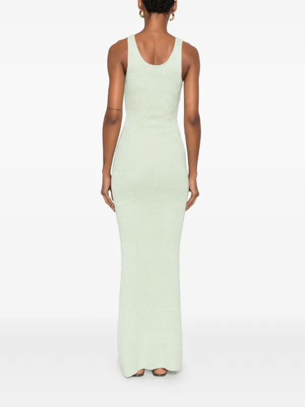 Asta Resort Ana sequin-embellished Maxi Dress | Green | FARFETCH Asta Resort Ana sequin-embellished Maxi Dress | Green | FARFETCH