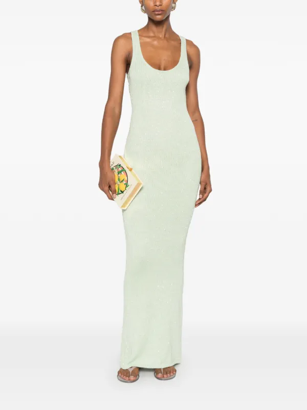 Asta Resort Ana sequin-embellished Maxi Dress | Green | FARFETCH