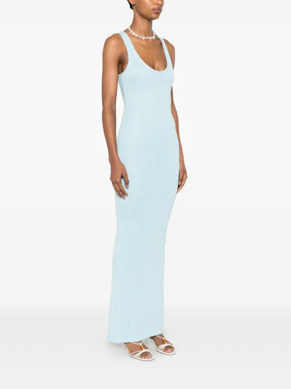 Asta Resort Ana sequin-embellished Maxi Dress | Blue | FARFETCH Asta Resort Ana sequin-embellished Maxi Dress | Blue | FARFETCH