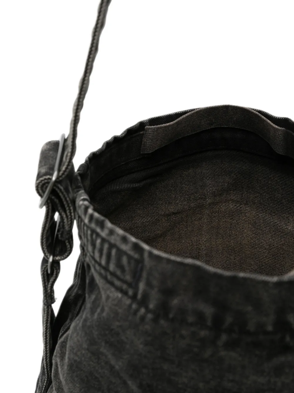 OUR LEGACY Sling garment-dyed shoulder bag Zwart