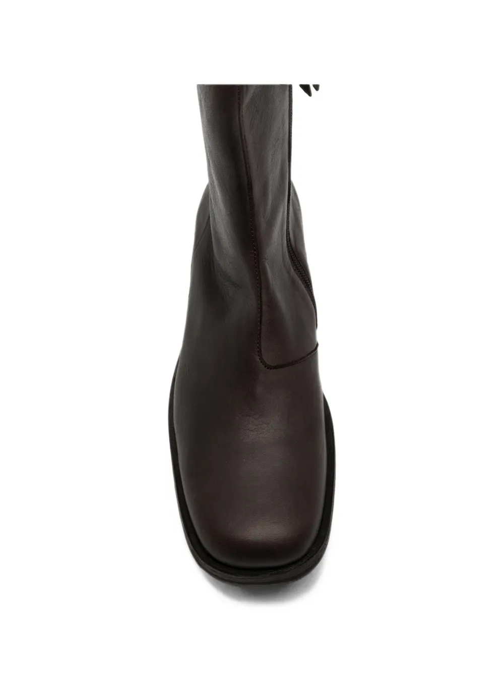 OUR LEGACY Camion waxed leather boots Bruin