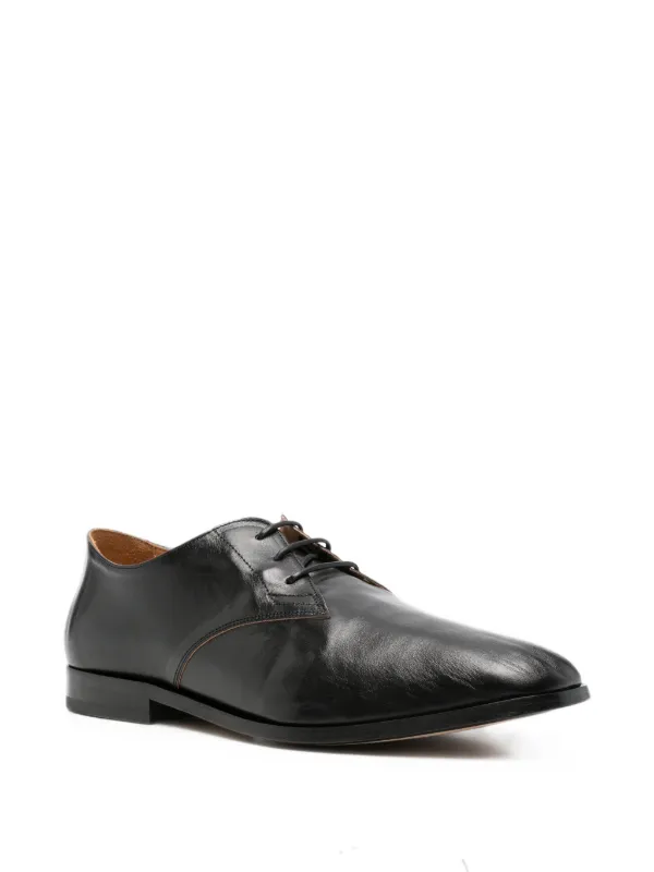 OUR LEGACY Collapsing Consultant Leather Derby Shoes | Black