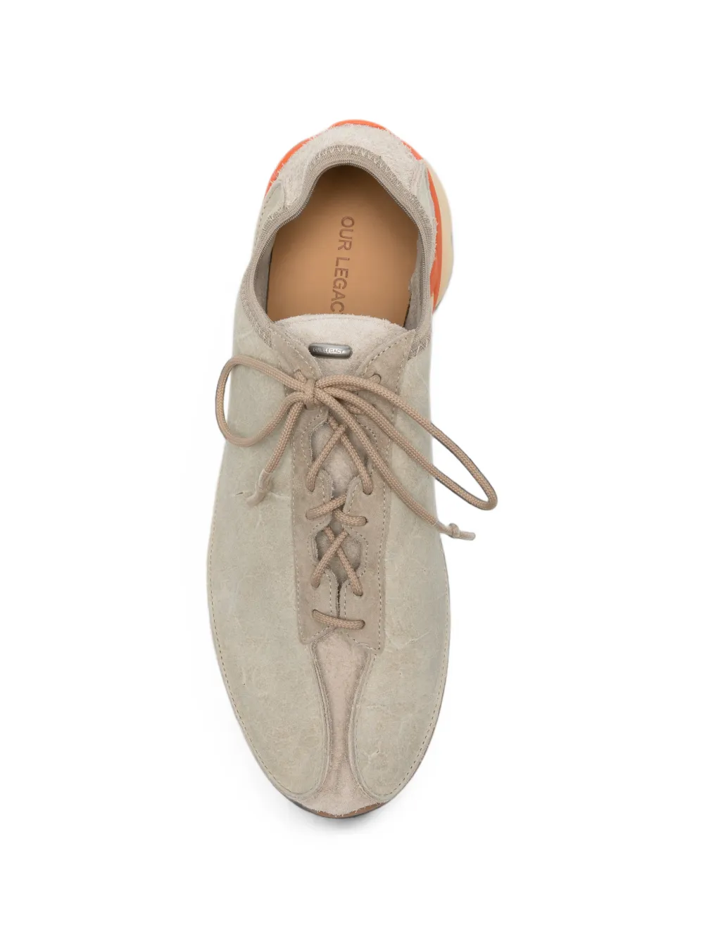 OUR LEGACY Klove waxed cowhide sneakers Beige