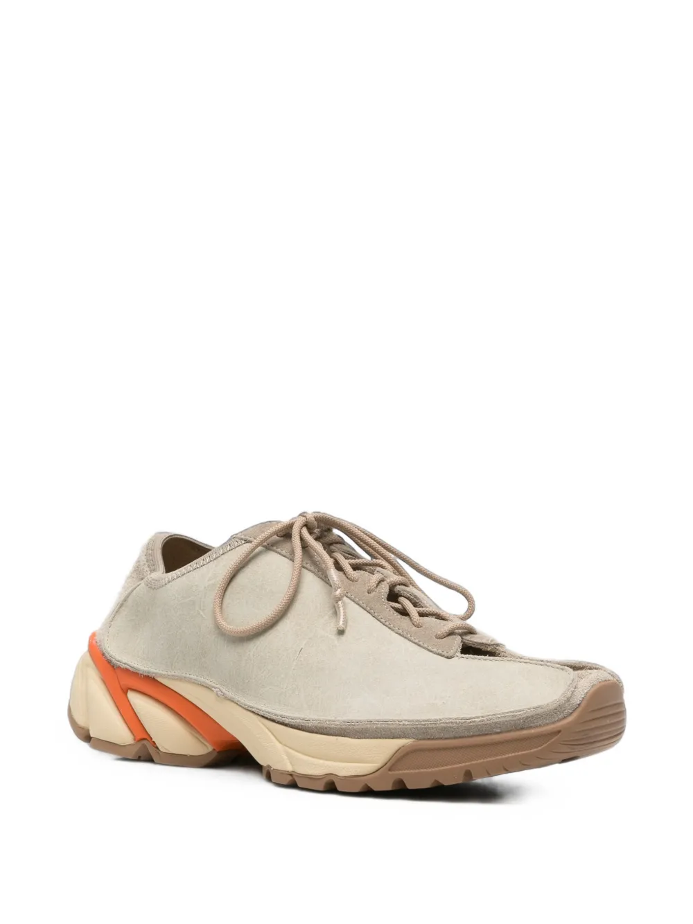 OUR LEGACY Klove waxed cowhide sneakers Beige