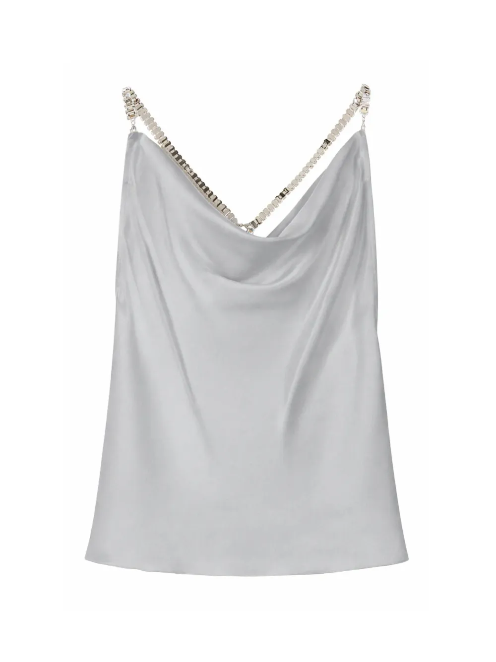 Patrizia Pepe jewel-detail silk blouse - Toni neutri