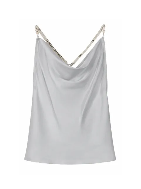 Patrizia Pepe jewel-detail silk blouse