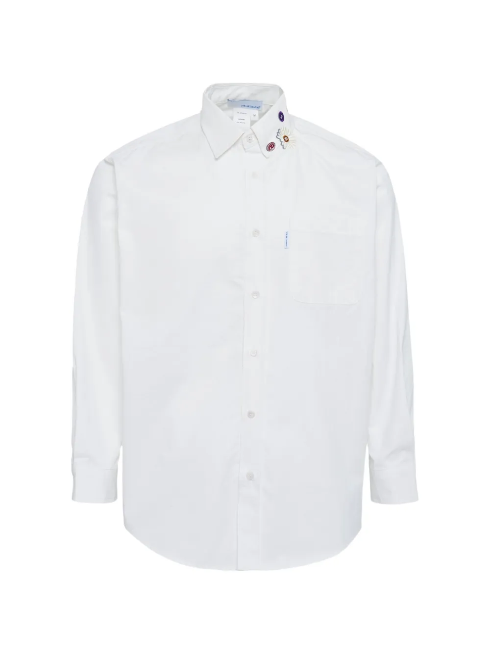 Juntae Kim Embroidery Button Shirt In White