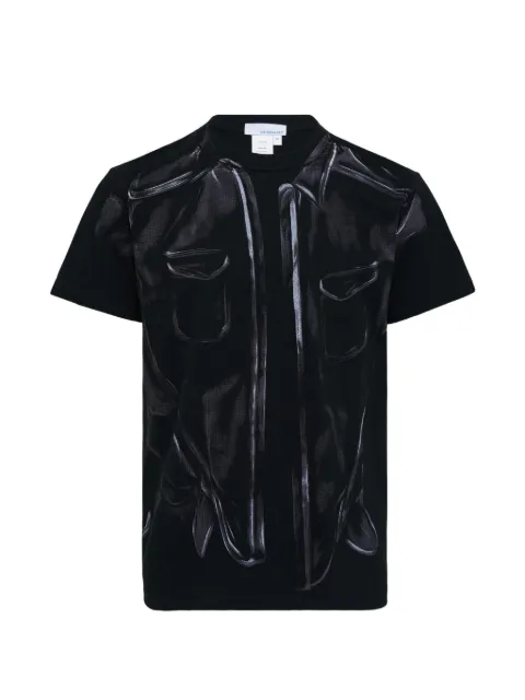 JUNTAE KIM Artisanal Petal Corset Shirt cotton T-shirt