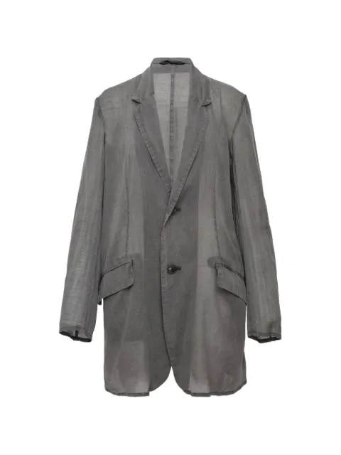 Y's single-breasted tailored linen blazer
