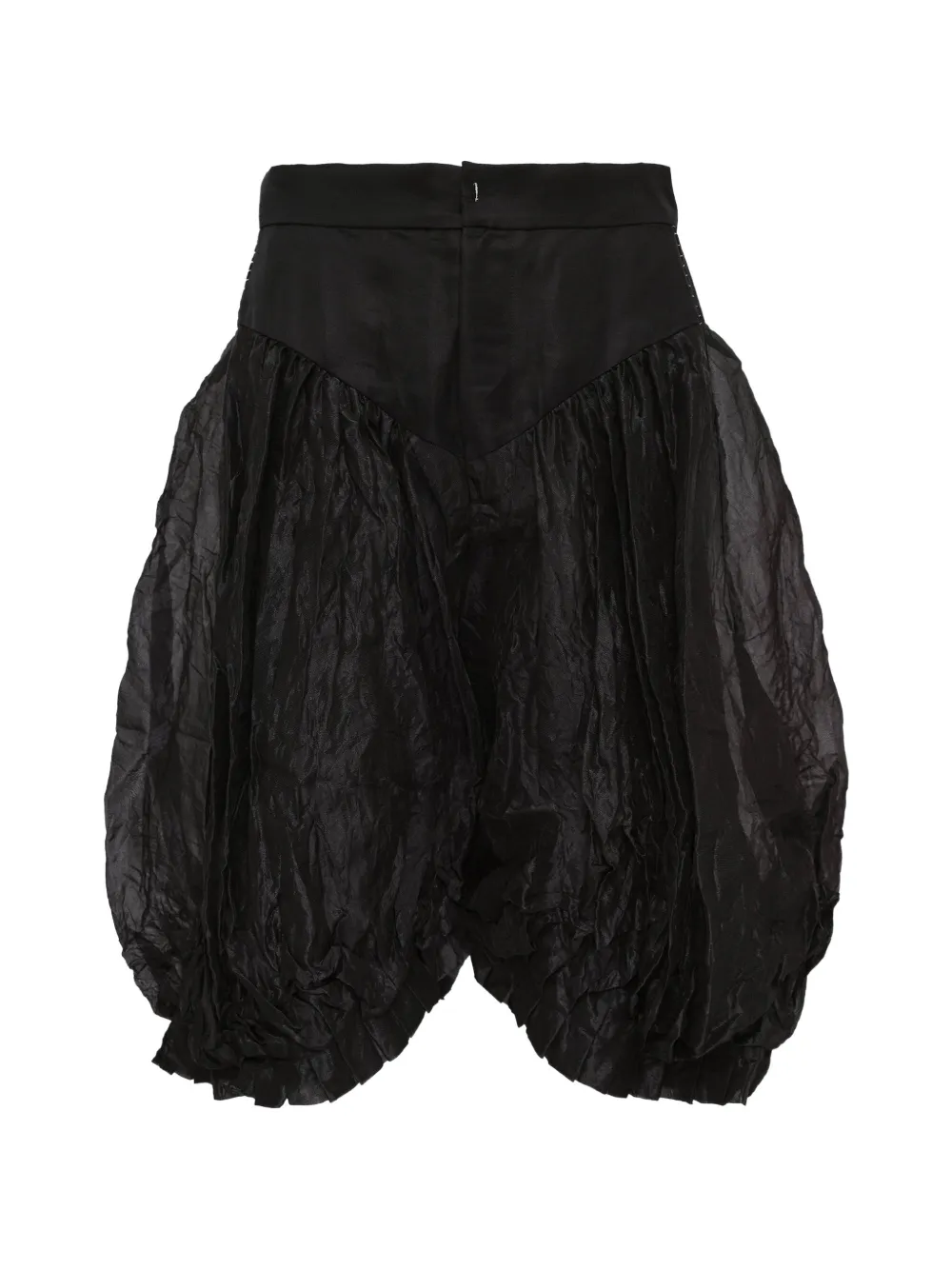 Renli Su Elysia balloon-shaped cropped linen trousers