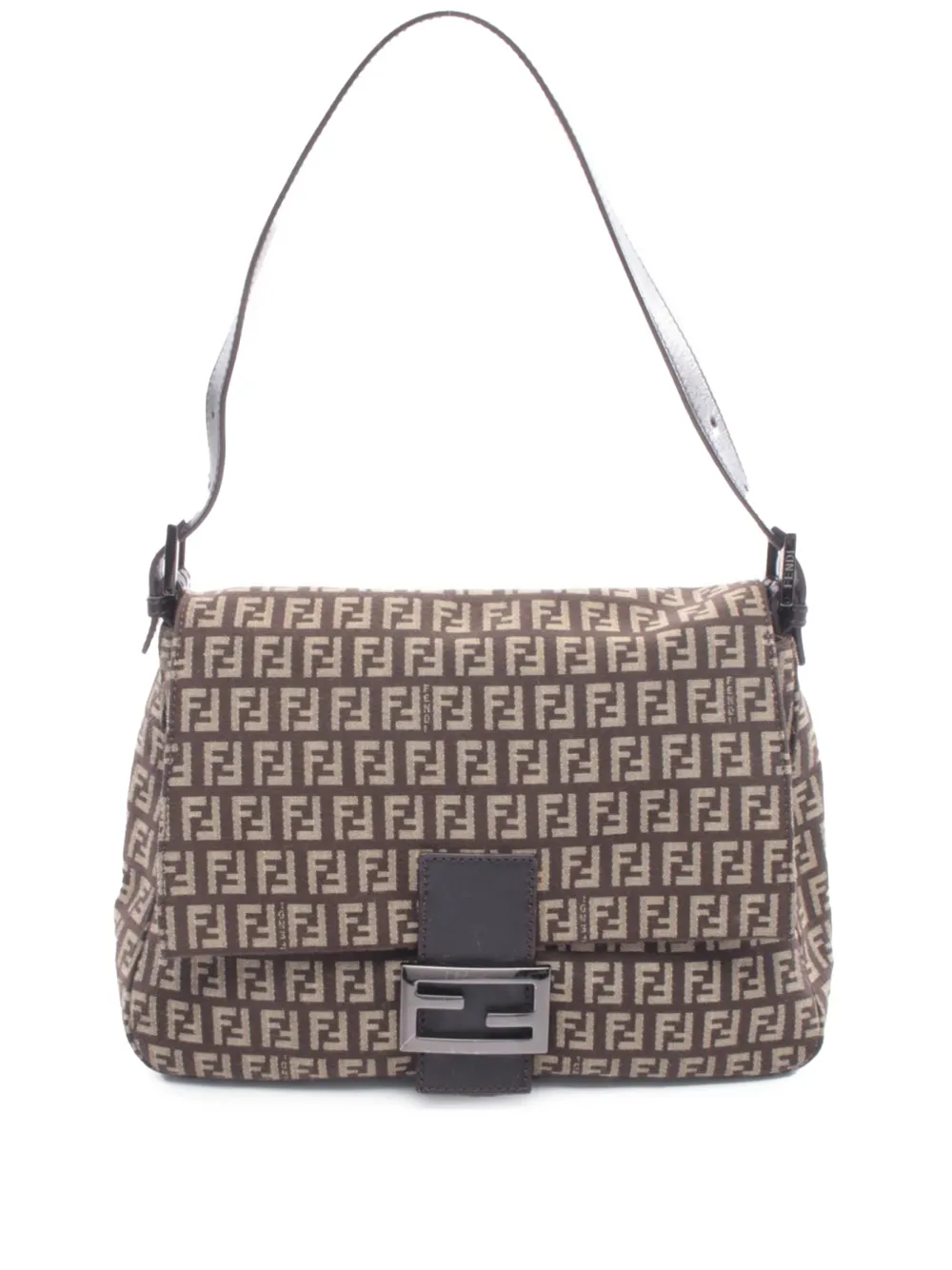 Fendi Pre-Owned 2000-2010 Zucchino Canvas Mamma Forever shoulder bag - Marrone