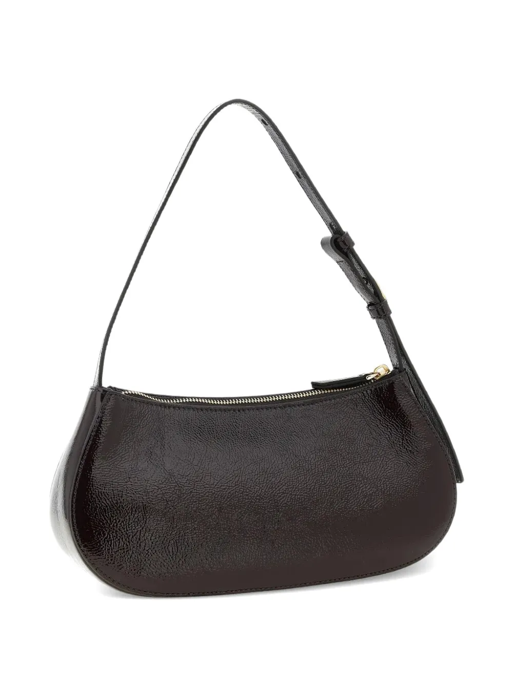 Mulberry Clovelly gelakte schoudertas Bruin