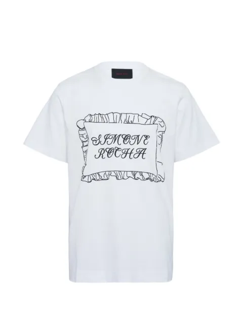 Simone Rocha 베개 커버 로고 티셔츠