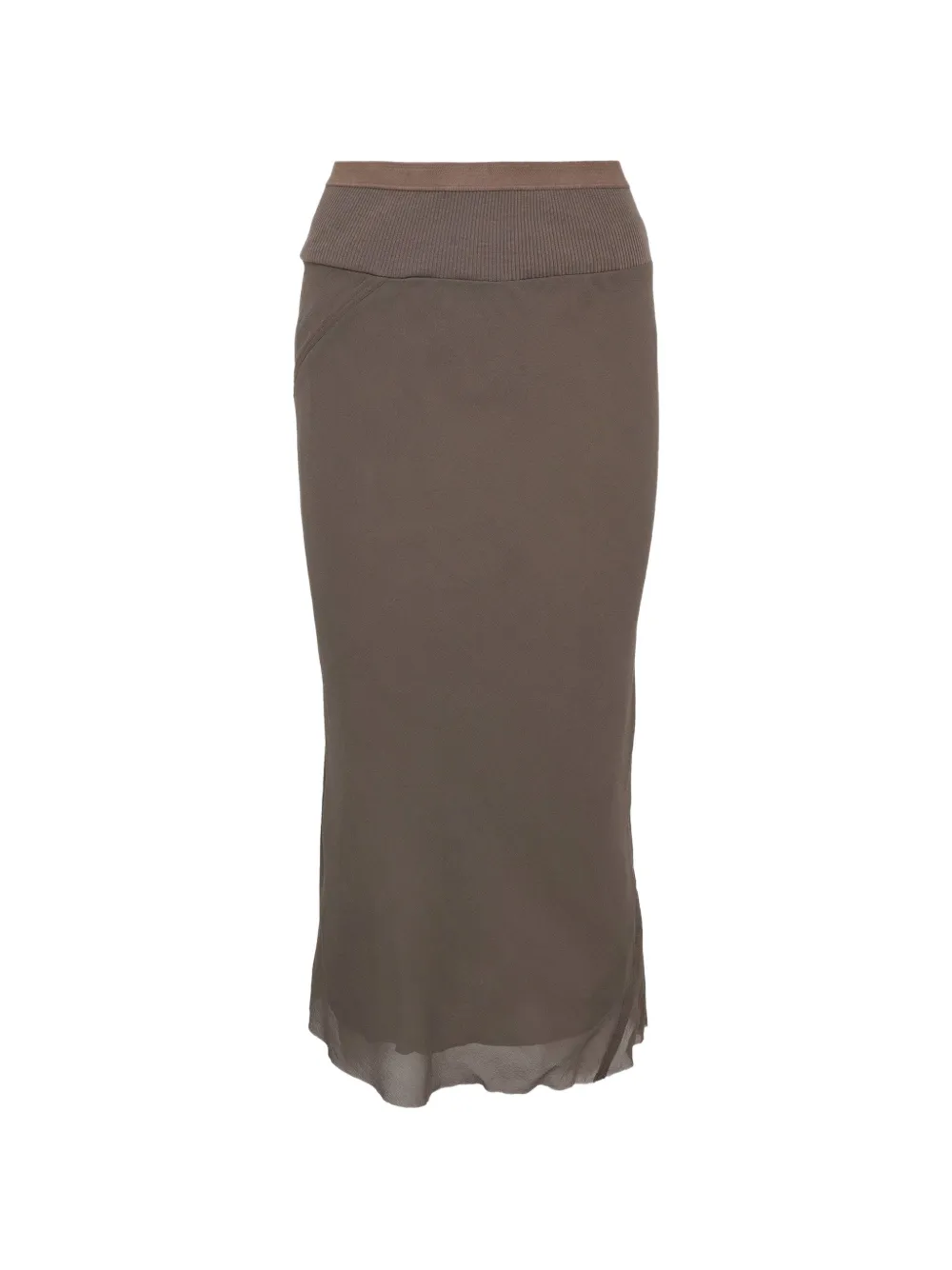 Rick Owens Knee Bias midi skirt - Grigio