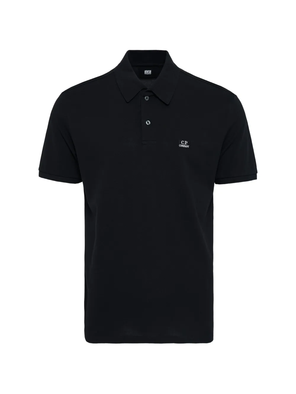 C.P. Company piqué-weave short-sleeve polo shirt - Nero
