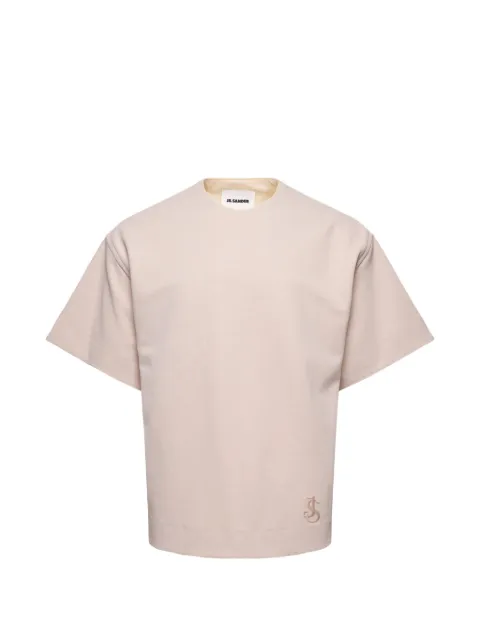 Jil Sander embroidered-detail cotton T-shirt