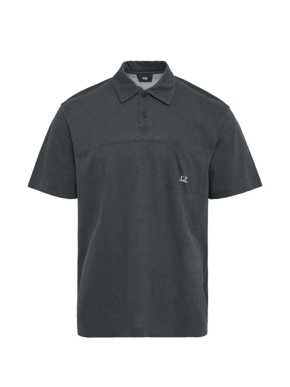 C.P. Company 20/1 patch-pocket polo shirt - Grigio